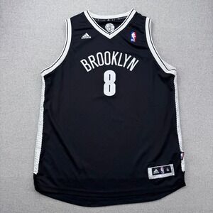 Adidas Brooklyn Nets Jersey XL Black Deron Williams NBA Basketball *FLAWS